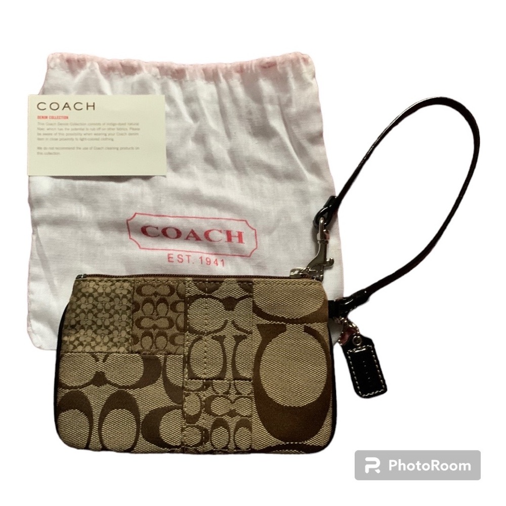 Coach Signature Patchwork Wristlet - image 2